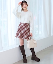 アソートチェックミニスカパン