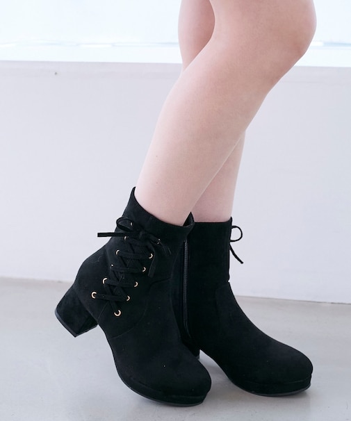 サイドレースアップストレッチブーツ