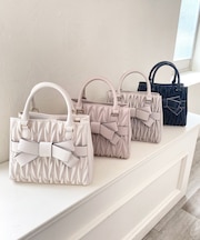 クラシカルスクエアリボンバッグ