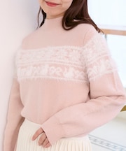 ネコチャンジャカードトップス