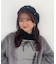 ふわふわパールベレー帽