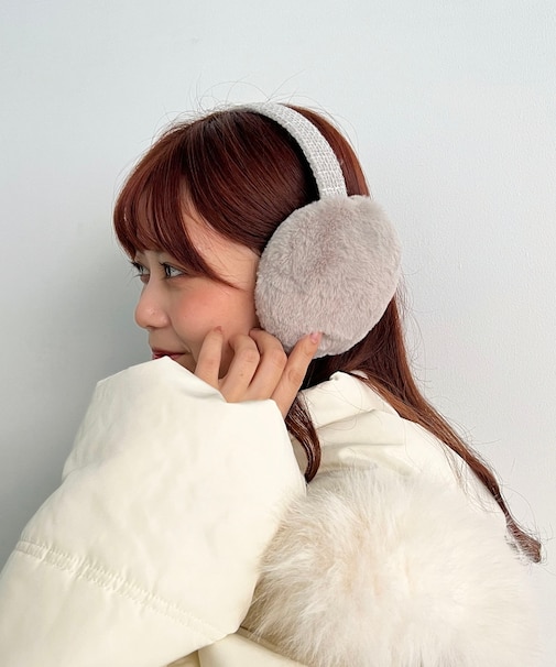 ツイードライクコンパクトイヤーマフ