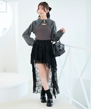 アシメレースミニスカパン