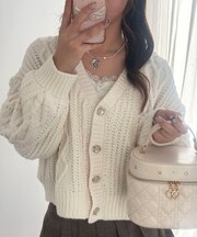 ハートマシュマロモールカーディガン
