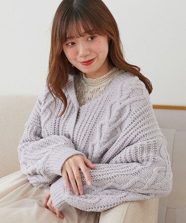 ハートマシュマロモールカーディガン