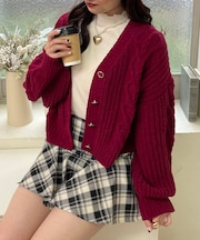 ハートマシュマロモールカーディガン