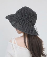 シンプル細編みペーパーハット