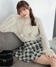 ∞レイヤードライクフレアショートスカパン