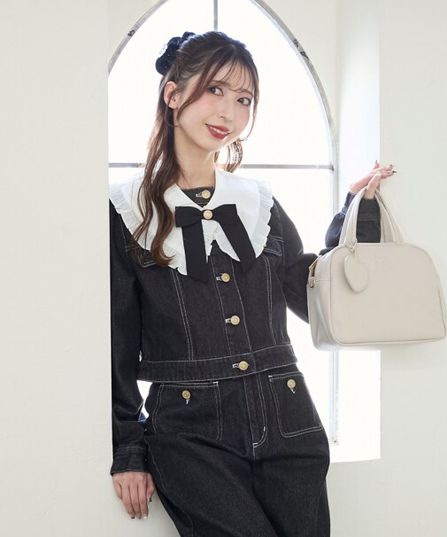 フリルカラー＆ブローチセットGジャン