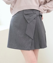 キラキラリボンプリーツスカパン