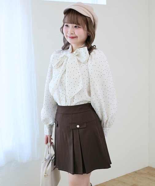 バリエボウタイブラウス