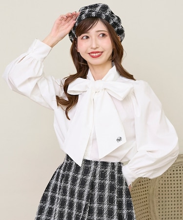 バリエボウタイブラウス