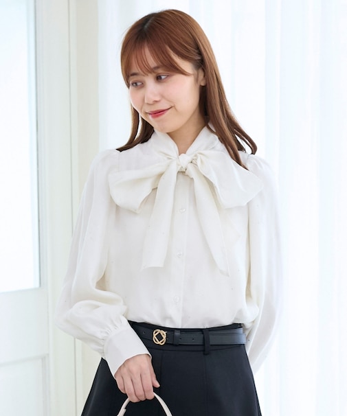バリエボウタイブラウス