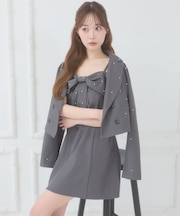 キラメキリボンミニキャミワンピ