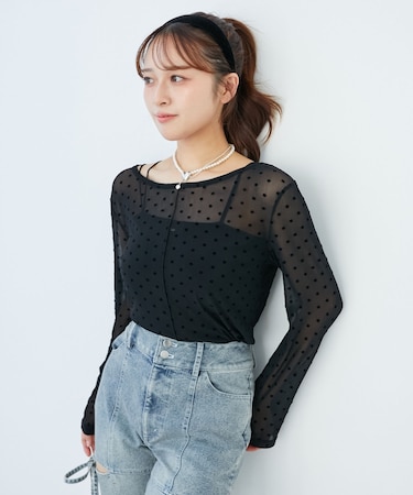 ドットチュールシアートップス