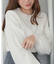 パールチュールスリーブニット