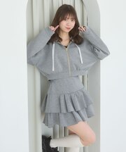 ドロストリボンラインストーンパーカー