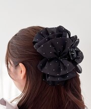 キラキラボリュームヘアクリップ