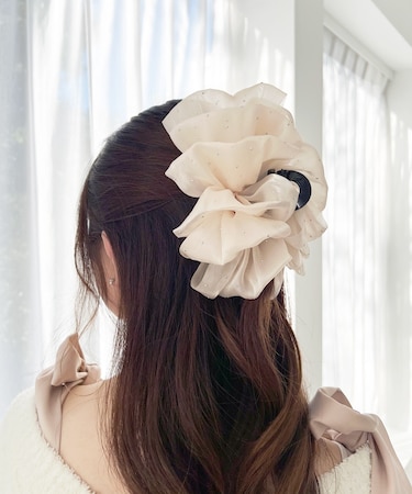 キラキラボリュームヘアクリップ