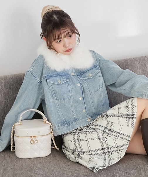 2wayフェイクファーカラーブルゾン