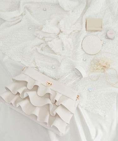 フリルマルチポケットショルダーバッグ