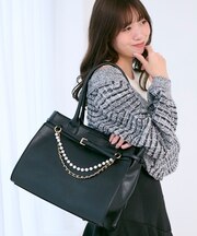 パールチェーン2WAYトートバッグ