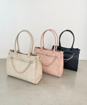 パールチェーン2WAYトートバッグ