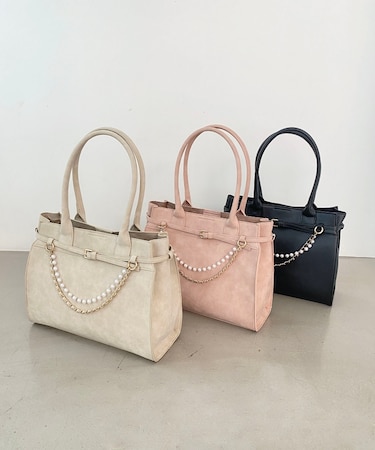 パールチェーン2WAYトートバッグ