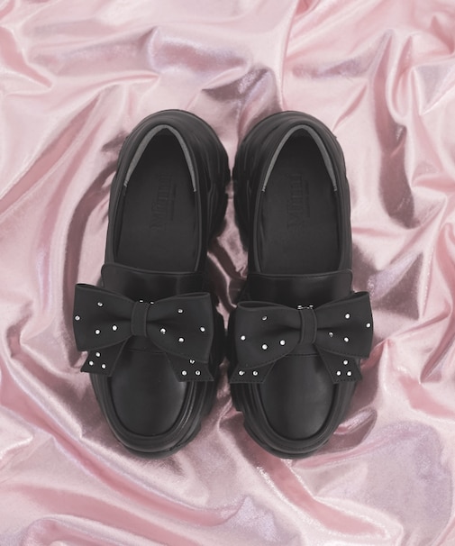 取り外しリボンスニーカーローファー