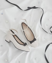 キルティングリボンパンプス