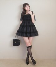 フリルチュールミニワンピース