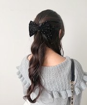 キラキラリボンバレッタ