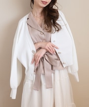 クローバーボタンUVカットカーデ