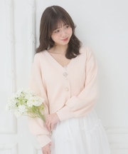 クローバーボタンUVカットカーデ