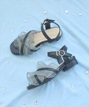 シアーフリルサンダル