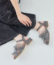シアーフリルサンダル