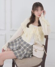 キャミセットビッグカラーフリルカーデ