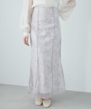 シアーレイヤードフラワースカート