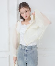 エアリーシアーフードブルゾン