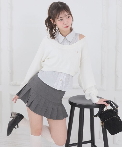 アソートヘムプリーツミニスカパン