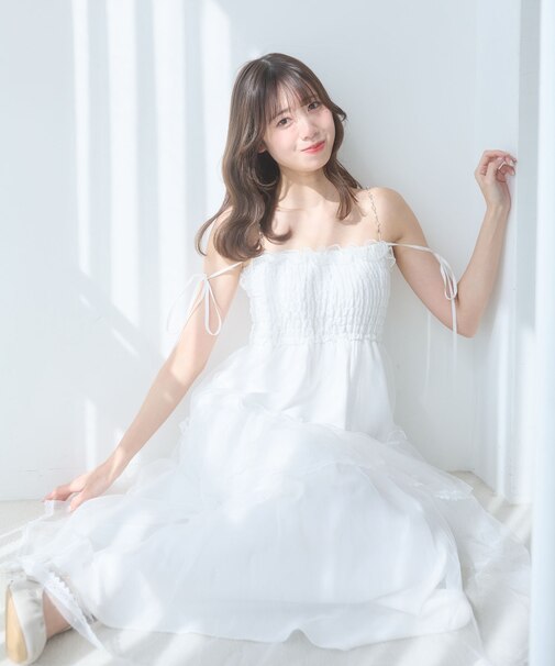 チェーン付きキラキラキャミワンピ