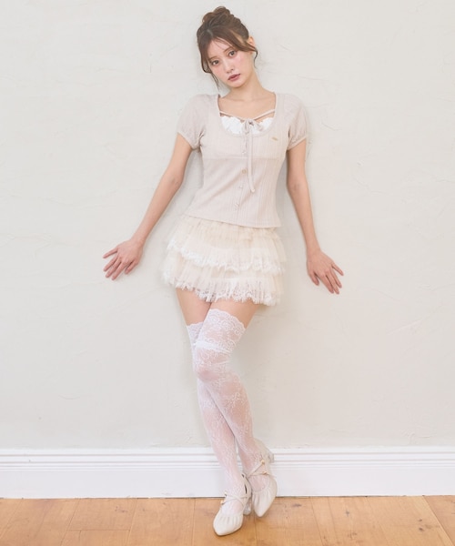‼️希少‼️MA*RS♥️チュールレースフリルミニスカパン♥️M♥️y2k♥️ チュールレースフリルミニスカパン｜マジェスティックレゴンの通販