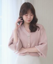 クローバーボタンUVカットカーデ