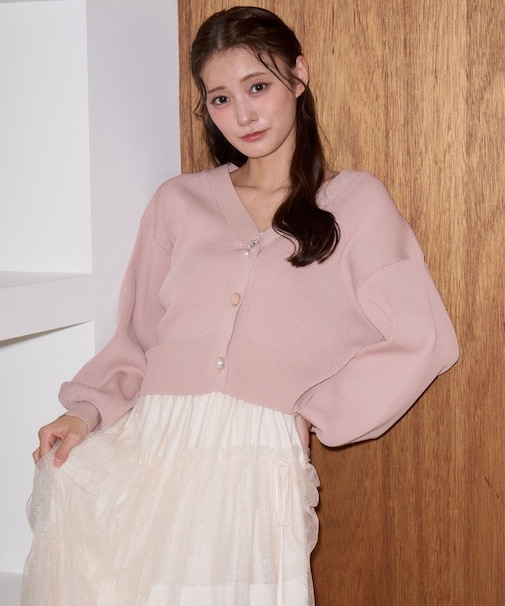 クローバーボタンUVカットカーデ
