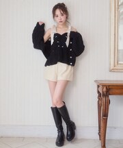 ハイウエストショートパンツ