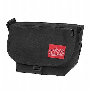 Nylon Messenger Bag JR Flap Zipper Pocket