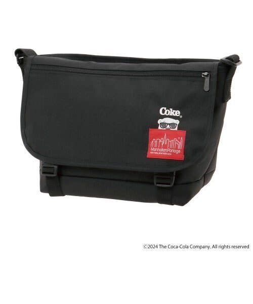 小物 cola Nylon Messenger Bag JR Flap Zipper Pocket Coca-Cola
