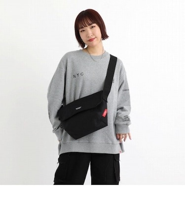 Nylon Messenger Bag JR Back Pocket W/Divider Magnet