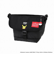 Nylon Messenger Bag Flap Zipper Pocket Pokemon Pikachu