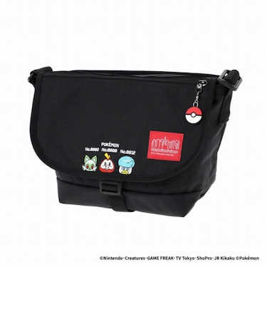 Nylon Messenger Bag JR Flap Zipper Pocket Pokemon Paldea
